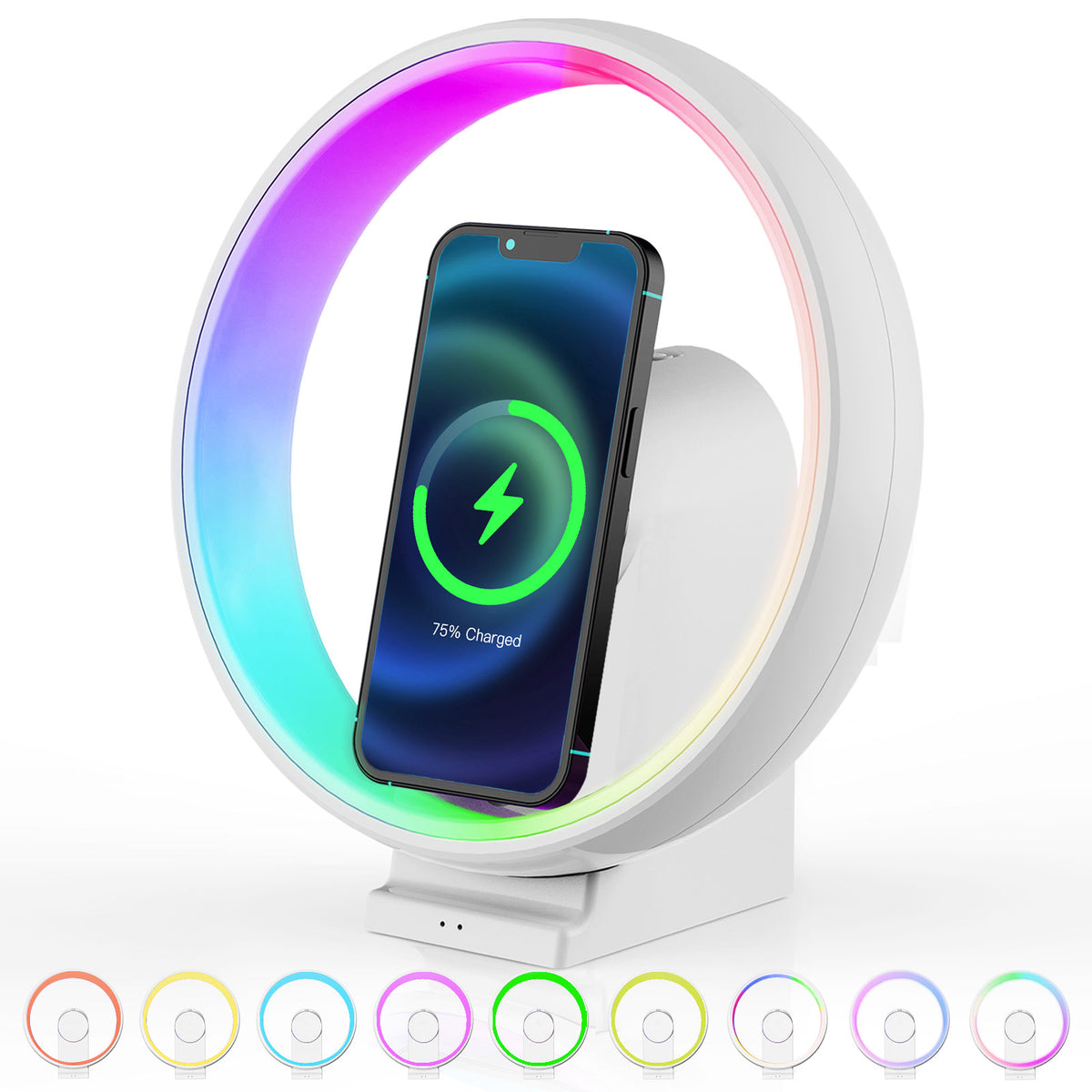 DEPULAT Music Lamp with 10w Wireless Charging, Ferris Wheel