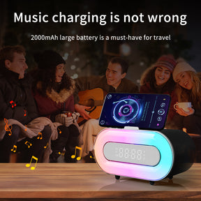 Depulat Music Lamp with 10w Wireless Charging, 8 w Dual-Speaker