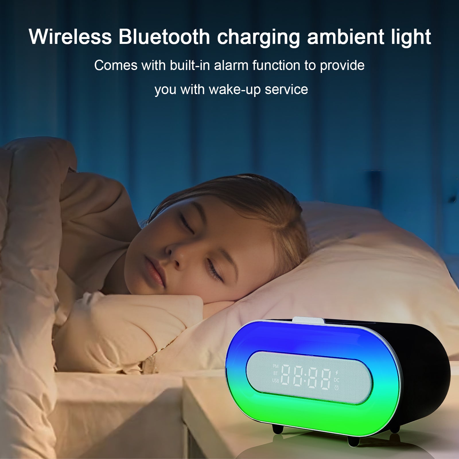 Depulat Music Lamp with 10w Wireless Charging, 8 w Dual-Speaker