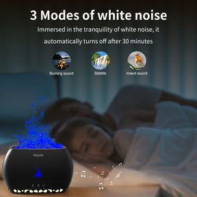 Depulat 350ml Sleep Aromatherapy Diffuser with White Noise, Bluetooth Speaker,7 Colors of Lights,3 Brightness Levels,11.83 FL.OZ.