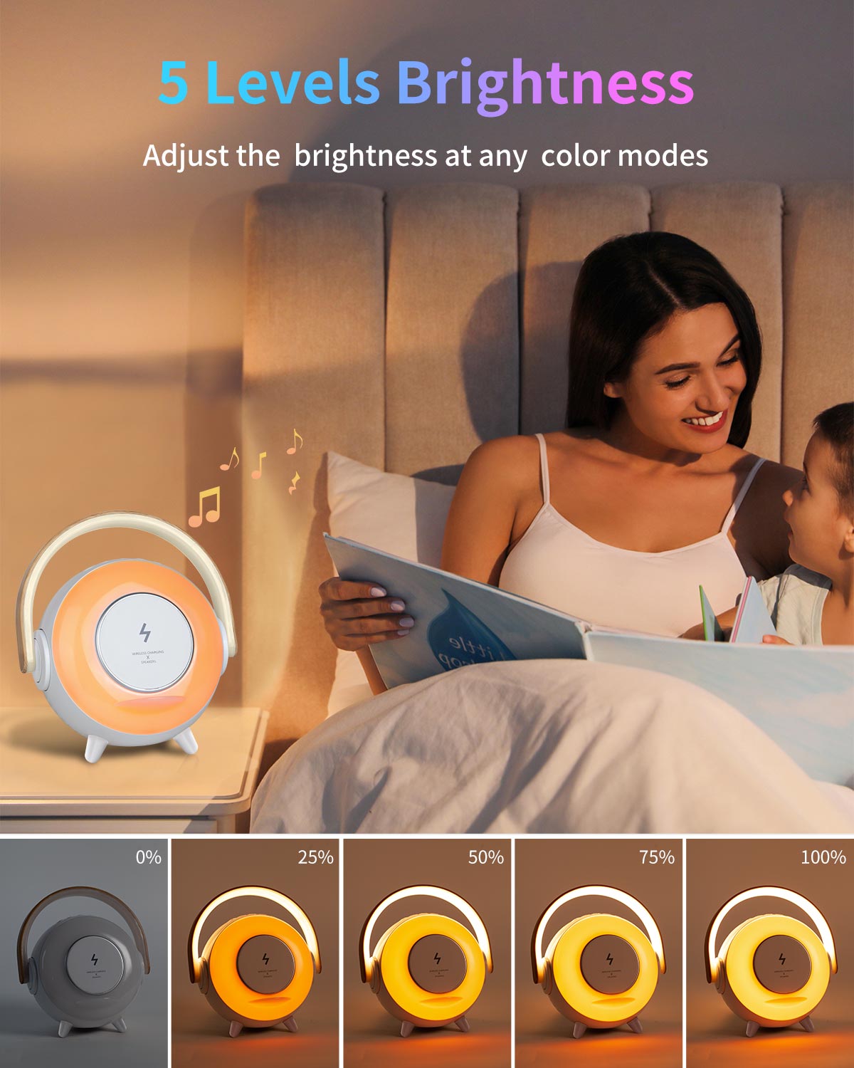 Depulat Music lamp ,10w Wireless Charging, Eggy