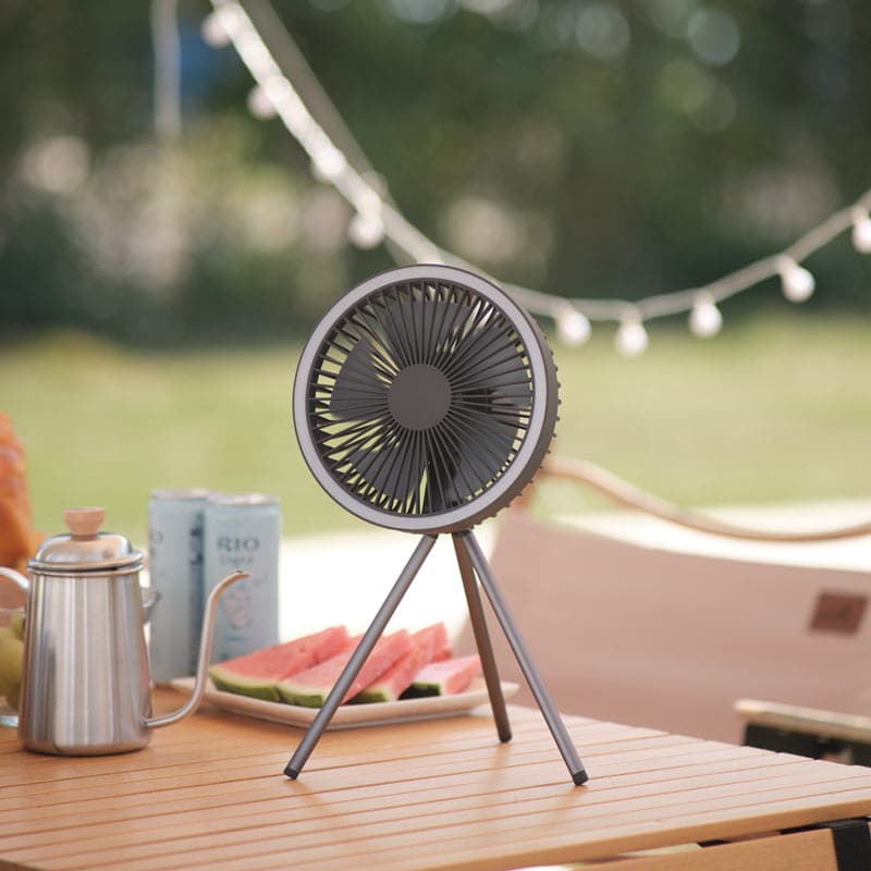 LED Table Fan with USB Rechargeable-10000mAh Battery Operated