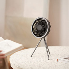 LED Table Fan with USB Rechargeable-10000mAh Battery Operated